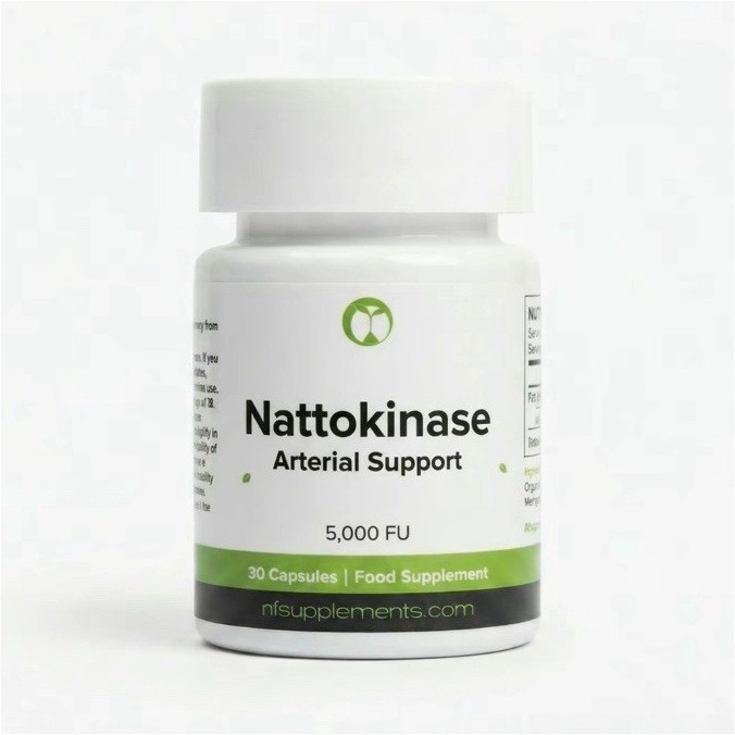 NFSupplements Nattokinase Arterial Support 5000 FU 250mg 30 Vegan Capsules