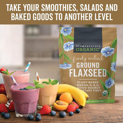 Organic Ground Flaxseed – Premium Quality Plant-Based Protein and Vegan Omega-3