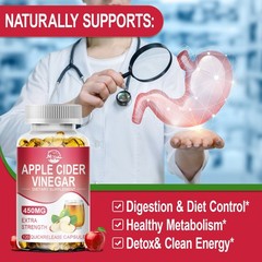 Apple Cider Vinegar Capsules Suppress Appetite Weight Management Digestive Healt