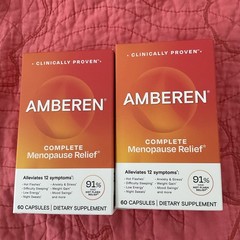 (2PACK) Amberen Complete Menopause Relief 60 Capsules 09/27