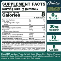 Melatonin 30mg – Regulate Sleep Cycle,Relieve Stress & Anxiety- with Ashwagandha