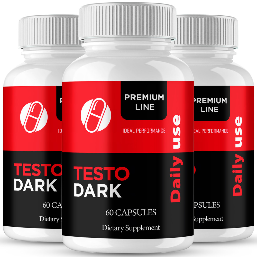 TestoDark Capsules, TestoDark Advanced Supplement Pills (3 Pack)