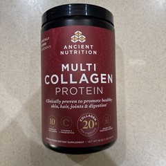 Ancient Nutrition Multi Collagen Protein Powder 16oz Grass Fed Skin Health