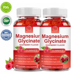 500mg Magnesium Glycinate Gummies Improve Sleep Promotes Cognition & Focus 120pc