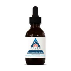 Ayush Herbs Ashwagandha Drops – 2 fl oz – 09/2026 Expiration