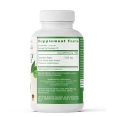 White Kidney Bean Help Accelerate Weight Loss, Block Enzyme Alpha Amylase 60 Cap
