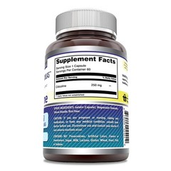Citicoline 250 mg | Capsules Supplement 1 Count (Pack of 1)