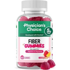 Physician’s Choice Fiber Gummies,Digestive Wellness & Regularity, Vegan Sugar-Fr