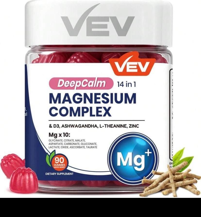 VEV Deep Calm Magnesium Complex 14-in-1 Gummies 90 Counts