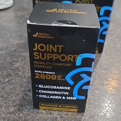 Nutra Harmony Joint Support 2800mg Glucosamine Chondroitin MSM 120 Caps