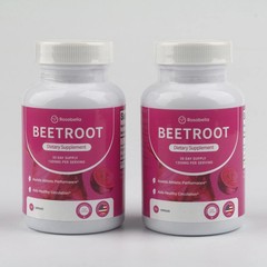 2pack Capsules Rosabella Supports Blood Pressure 60Ct Organic Beet Root Powder