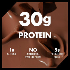 Oikos Protein Shake, Chocolate, 30g Protein, Shelf Stable, 12 Fl Oz Bottle, 15 C