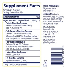 Enzymedica Digest Spectrum – Digestive Enzyme 240 Count (Pack of 1), No Color