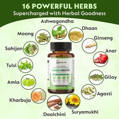 Ved.roots Green Biotin 30 Veg Tablets Pack of 5
