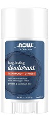 NOW, Long Lasting Deodorant, Cedarwood and Cypress, 2.2-Ounce