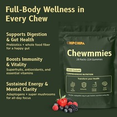 Daily SuperGreen Gummies, Digestive Health, 20+ Vitamins & Minerals – 28 sachet