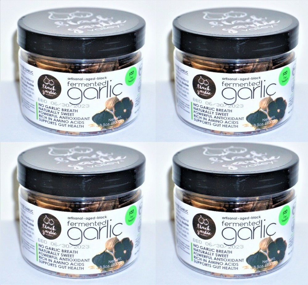 Black Garlic Valley 120day fermented black garlic (4 bottle pack) SUPER FOOD!!!