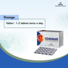 Charak Pharma Cognium Tablet For Memory Focus Concentration Reduce Stress 40Tabs