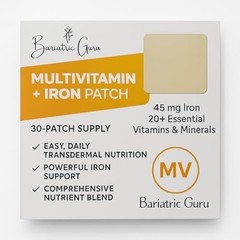 Daily Multivitamin & Iron Patch – B Complex D3 Calcium Magnesium Nutrients 30ct