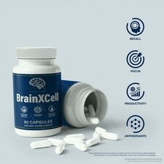 BrainXCell Capsules, Brain X Cell Pills – Memory, Focus, & Brain Health 60ct