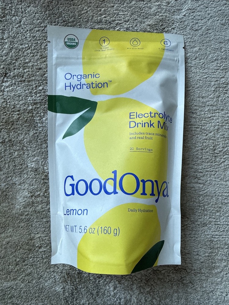 GOODONYA Organic Hydration Electrolyte Drink Mix Certified Organic Hydration