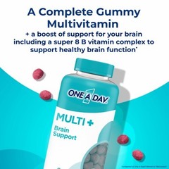 One A Day MULTI+ Brain Support Gummy Multivitamin, 100 Count SEALED Exp 03/25