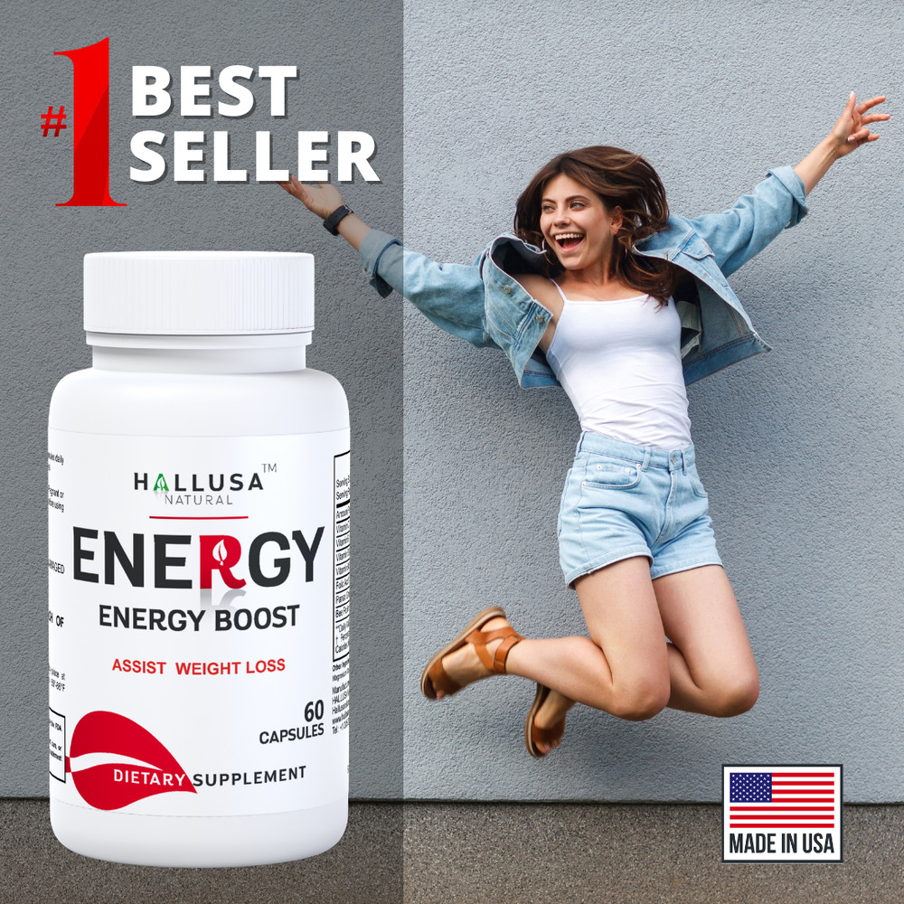 Energy – Memory and Focus Supplements – Energy Boost – Folic Acid – 60 Caps