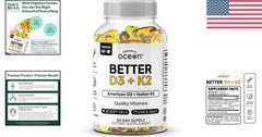 Clinically Proven D3 + K2 – 3000 IU for Strong Bones & Immune Boosting Effects