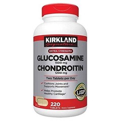 Extra Strength Glucosamine 1500mg & Chondroitin 1200mg – 220 Tablets for Joint H