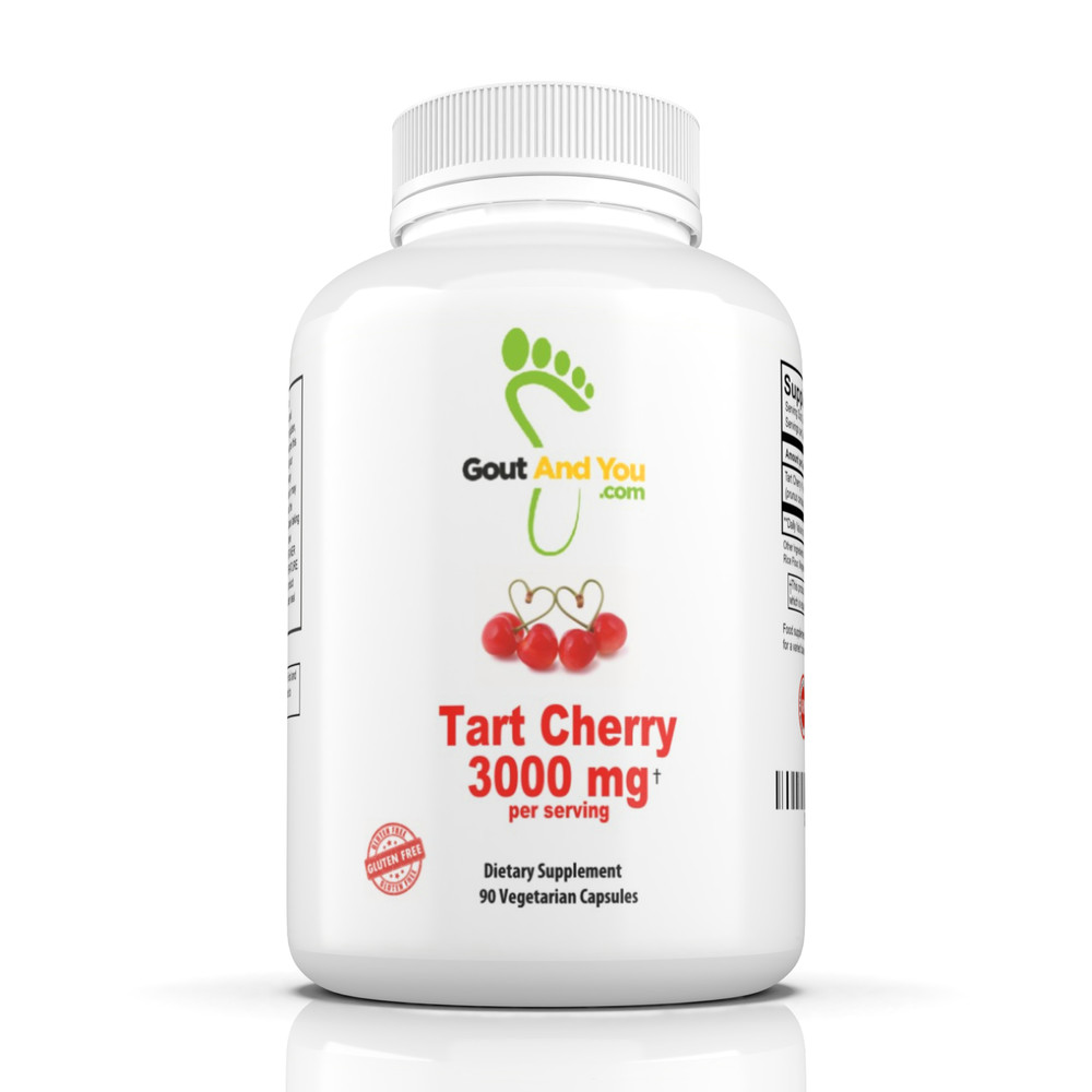 Tart Cherry Extract by GoutandYou.com -3000 mg – Gluten Free- Vegan