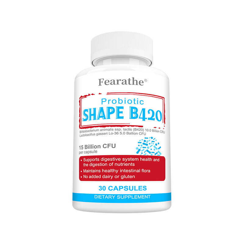 Shape B420 Probiotic 120 Capsules-15 Billion CFU,GUT HEALTH Support,120 CAPSULES