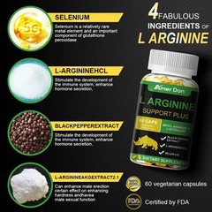 Nitric Oxide Booster L-Arginine, L-Citrulline 3000mg 120 Caps HIGHEST POTENCY