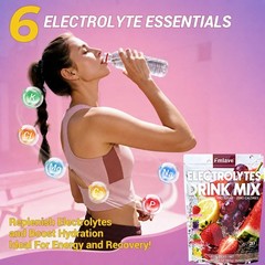Electrolytes Powder Packets – Sugar Free Electrolyte Powder Drink Mix – 20 Stick