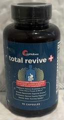 UpWellness Total Revive + 90 Capsules Broad Spectrum Digestive Enzymes Exp 12/26