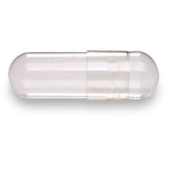 Empty Hard Vegetable Capsules Size 0 Clear/Clear x 5,000 (“Separated”)