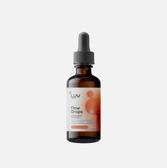 LUV Health Flow Drops – Adaptogen Mushroom Blend – Peach Watermelon Flavor(1-5x)