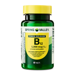 Spring Valley Sublingual Vitamin B12 1000 Mcg Microlozenges – 60 Count