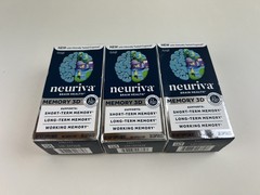 Lot of 3 – Neuriva Memory 3D Brain Health 30 Capsules (90 Total) EXP 05/2026