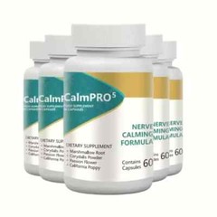 5-Pack CalmPro 5 Nerve Calming Support Formula Calm Pro 5 – 300 Capsules