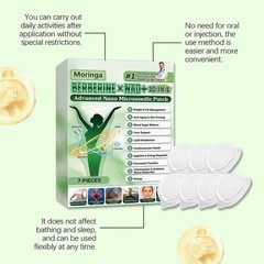Moringa Berberine 10 in 1 Advanced Nano Microneedle Patch for Weight Loss.1x7pcs