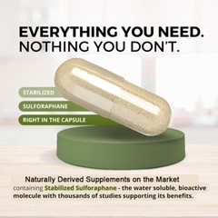 Sulforaphane Supplement – Broccoli Seed Extract 650mg Veg Caps