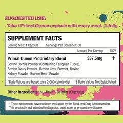 Womens 6-in-1 Beef Organ Supplement Grass Fed Liver Uterus Ovary 60ct