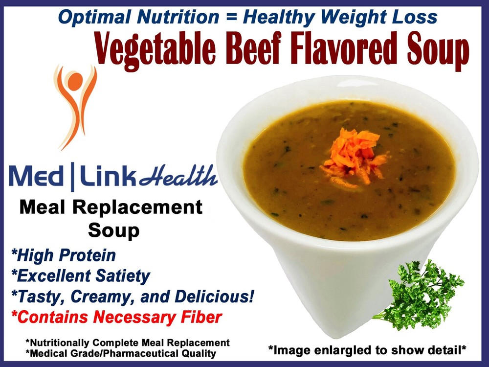 VEGETABLE BEEF FLAVORED SOUP | 6 BOXES | 42 Servings | SIMILAR TO Optifast® 800