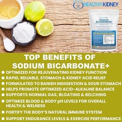 Organic Use Sodium Bicarbonate Alkaline Supplement Kidneys Stomach Powder 1LB