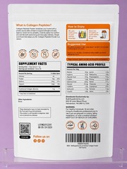 Bulk Supplements Collagen Peptides Powder Hydrolyzed Collagen Bovine 500g