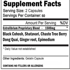 Bcuelov Estrolibrium Estrogen Supplement for Women 30/60/120 Capsules