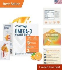 Omega 3 Fish Oil Supplement, 650mg of Omega-3s with 3X Better Absorption Than…