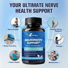 Nerve & Peripheral Neuropathy Support Supplement with 1200mg R-Alpha Lipoic