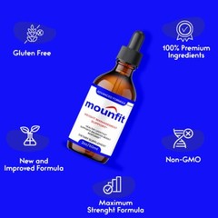 Mounfit Drops Liquid Supplement, Max Strength, Moun fit Drops (3 Pack)