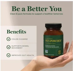 6pack Oxy-Powder Colon Cleanse 60 Caps Natural Constipation Relief Detox Support